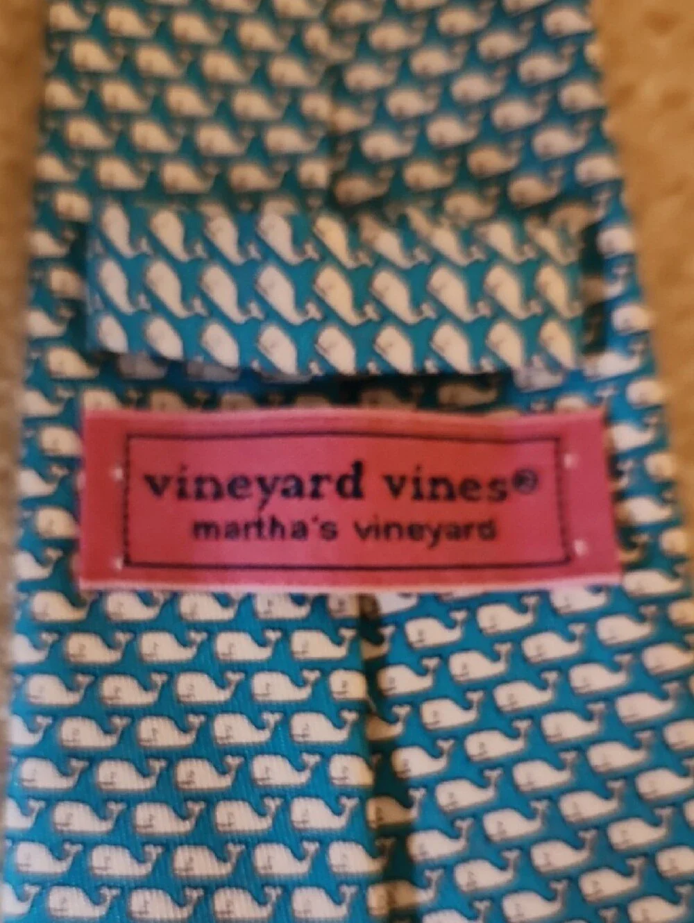 Boys Vineyard Vines Teal Whale Pattern